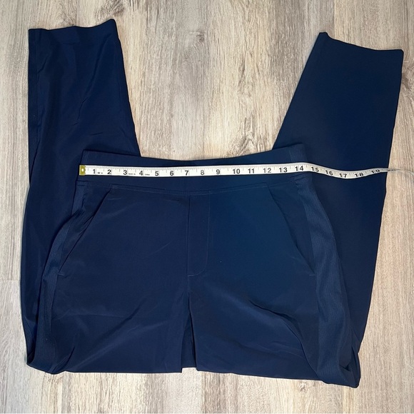 2 Athleta Pants Adult 4 Blue and Black Brooklyn Ankle Pant Tapered Womens - Picture 5 of 9